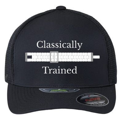 Trained Slide Rule Mechanical Analog Calculator Flexfit Unipanel Trucker Cap