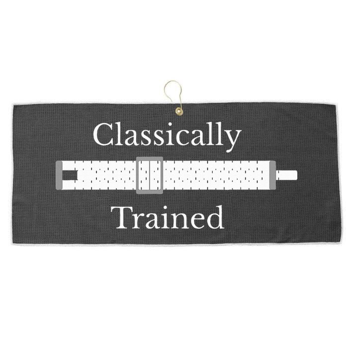 Trained Slide Rule Mechanical Analog Calculator Large Microfiber Waffle Golf Towel