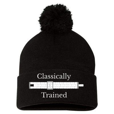 Trained Slide Rule Mechanical Analog Calculator Pom Pom 12in Knit Beanie