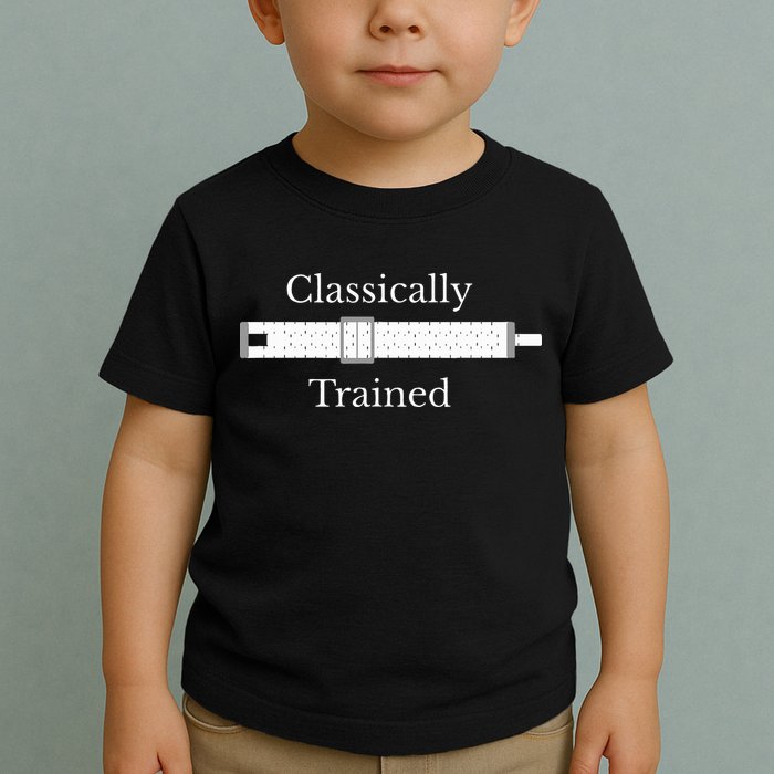 Trained Slide Rule Mechanical Analog Calculator Toddler T-Shirt