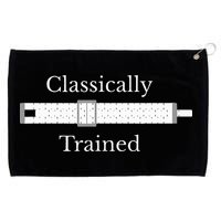Trained Slide Rule Mechanical Analog Calculator Grommeted Golf Towel