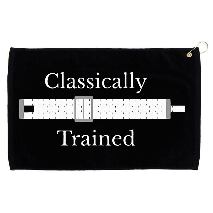 Trained Slide Rule Mechanical Analog Calculator Grommeted Golf Towel