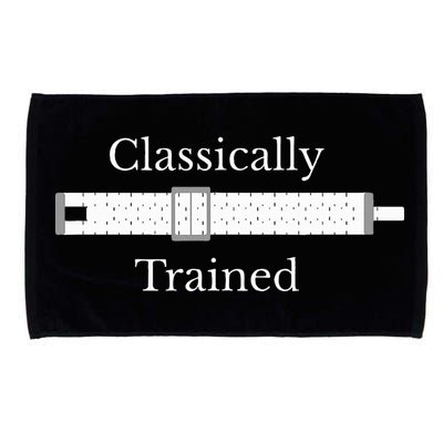 Trained Slide Rule Mechanical Analog Calculator Microfiber Hand Towel