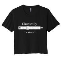 Trained Slide Rule Mechanical Analog Calculator Crop Top