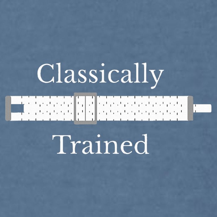 Trained Slide Rule Mechanical Analog Calculator Garment-Dyed Sweatshirt