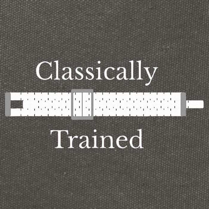 Trained Slide Rule Mechanical Analog Calculator Cotton Canvas Backpack