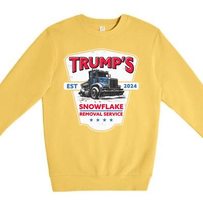 Trumps Snowflake Removal Service Est 2024 Premium Crewneck Sweatshirt