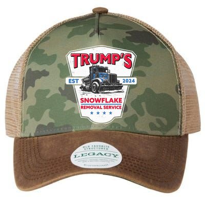 Trumps Snowflake Removal Service Est 2024 Legacy Tie Dye Trucker Hat