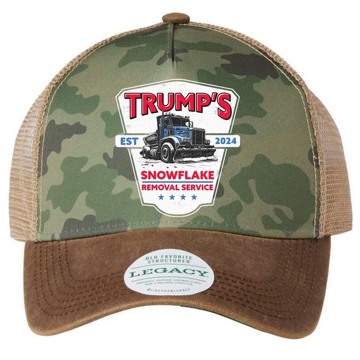 Trumps Snowflake Removal Service Est 2024 Legacy Tie Dye Trucker Hat