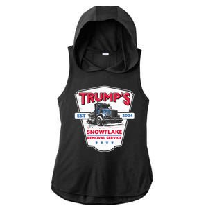 Trumps Snowflake Removal Service Est 2024 Ladies PosiCharge Tri-Blend Wicking Draft Hoodie Tank