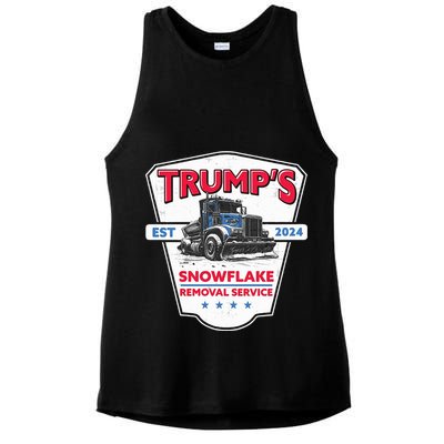 Trumps Snowflake Removal Service Est 2024 Ladies PosiCharge Tri-Blend Wicking Tank