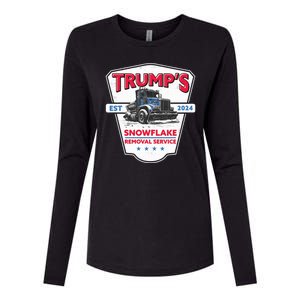 Trumps Snowflake Removal Service Est 2024 Womens Cotton Relaxed Long Sleeve T-Shirt