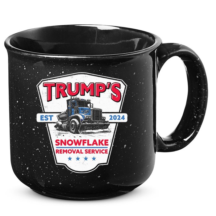 Trumps Snowflake Removal Service Est 2024 15oz Campfire Ceramic Mug