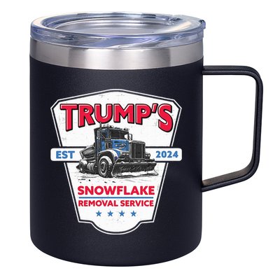 Trumps Snowflake Removal Service Est 2024 12oz Stainless Steel Coffee Mug
