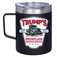 Trumps Snowflake Removal Service Est 2024 12oz Stainless Steel Coffee Mug