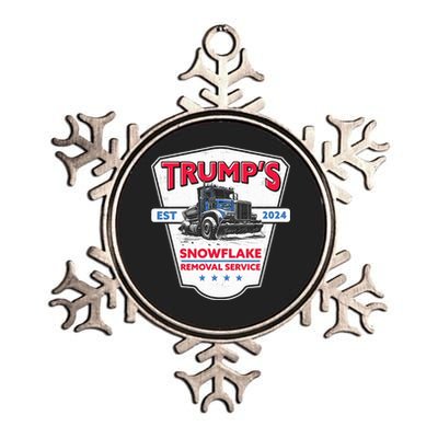 Trumps Snowflake Removal Service Est 2024 Metallic Star Ornament