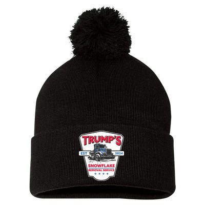 Trumps Snowflake Removal Service Est 2024 Pom Pom 12in Knit Beanie