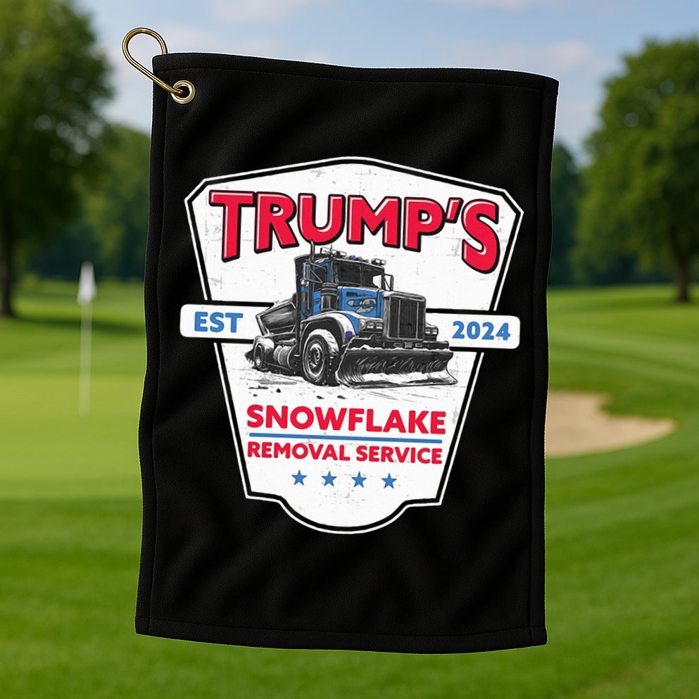 Trumps Snowflake Removal Service Est 2024 Golf Towel