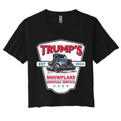 Trumps Snowflake Removal Service Est 2024 Crop Top