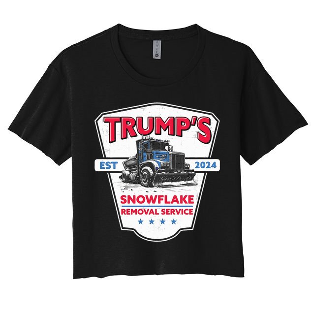 Trumps Snowflake Removal Service Est 2024 Crop Top