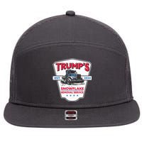 Trumps Snowflake Removal Service Est 2024 7 Panel Mesh Trucker Snapback Hat