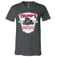 Trumps Snowflake Removal Service Est 2024 V-Neck T-Shirt