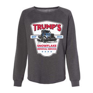 Trumps Snowflake Removal Service Est 2024 Womens California Wash Sweatshirt