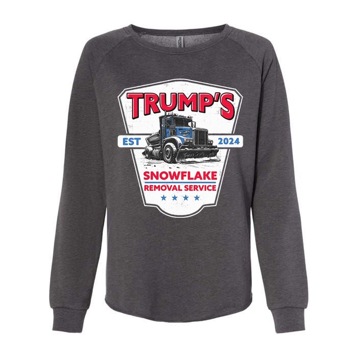 Trumps Snowflake Removal Service Est 2024 Womens California Wash Sweatshirt