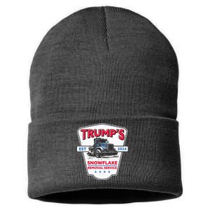 Trumps Snowflake Removal Service Est 2024 Sustainable Knit Beanie