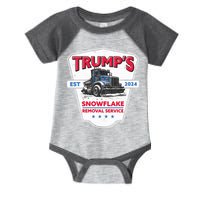 Trumps Snowflake Removal Service Est 2024 Infant Baby Jersey Bodysuit