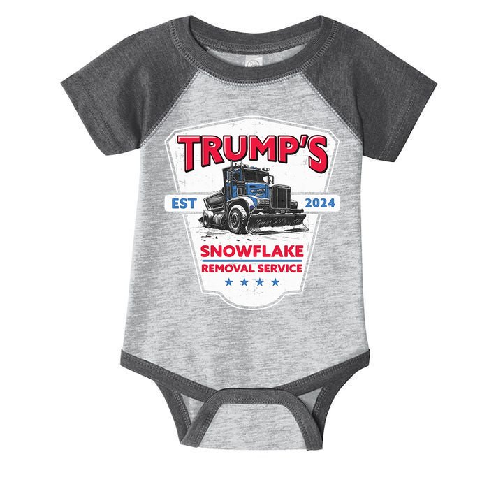 Trumps Snowflake Removal Service Est 2024 Infant Baby Jersey Bodysuit
