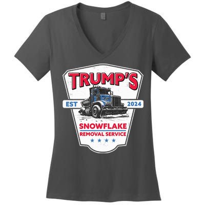 Trumps Snowflake Removal Service Est 2024 Women's V-Neck T-Shirt