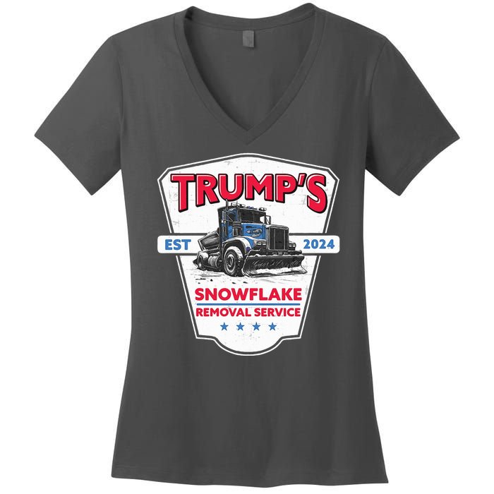 Trumps Snowflake Removal Service Est 2024 Women's V-Neck T-Shirt