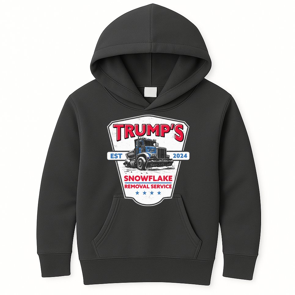 Trumps Snowflake Removal Service Est 2024 Kids Hoodie