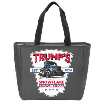Trumps Snowflake Removal Service Est 2024 Zip Tote Bag