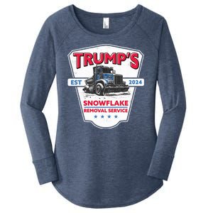 Trumps Snowflake Removal Service Est 2024 Women's Perfect Tri Tunic Long Sleeve Shirt