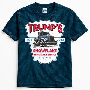 Trumps Snowflake Removal Service Est 2024 Kids Tie-Dye T-Shirt