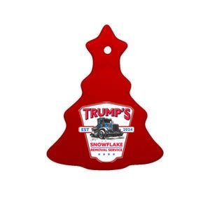 Trumps Snowflake Removal Service Est 2024 Ceramic Tree Ornament