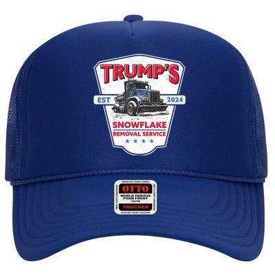 Trumps Snowflake Removal Service Est 2024 High Crown Mesh Back Trucker Hat