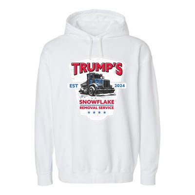 Trumps Snowflake Removal Service Est 2024 Garment-Dyed Fleece Hoodie