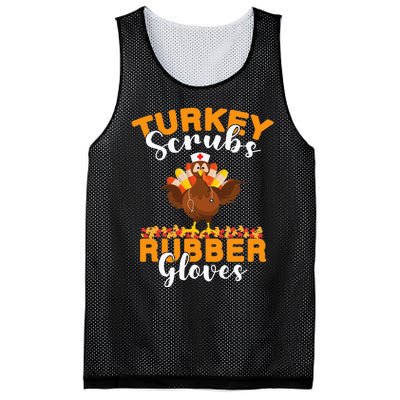 Turkey Scrubs Rubber Gloves Thanksgiving Nurse Practitioner Mesh Reversible Basketball Jersey Tank