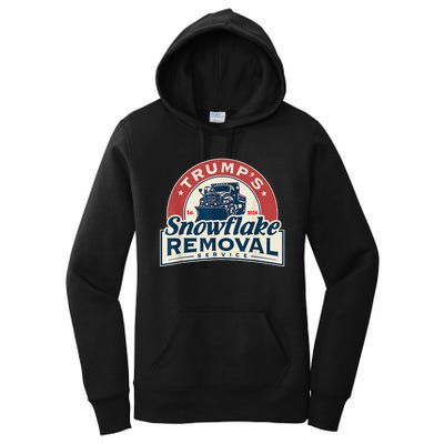 TrumpS Snowflake Removal Service Funny Trump 2024 Women's Pullover Hoodie