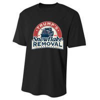 TrumpS Snowflake Removal Service Funny Trump 2024 Performance Sprint T-Shirt