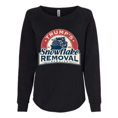 TrumpS Snowflake Removal Service Funny Trump 2024 Womens California Wash Sweatshirt