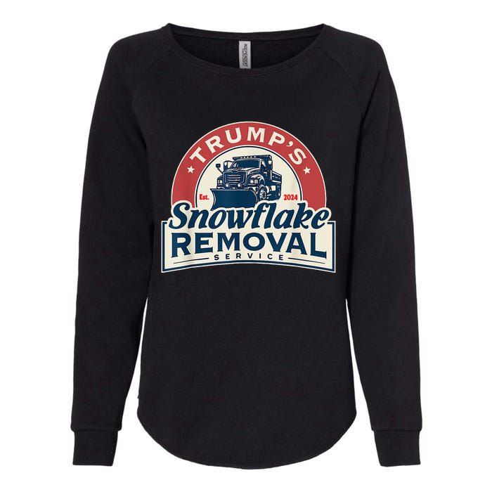 TrumpS Snowflake Removal Service Funny Trump 2024 Womens California Wash Sweatshirt