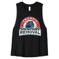 TrumpS Snowflake Removal Service Funny Trump 2024 Women's Racerback Cropped Tank