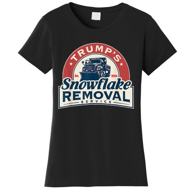 TrumpS Snowflake Removal Service Funny Trump 2024 Women's T-Shirt