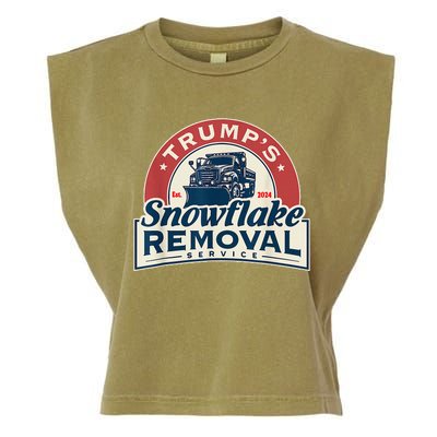 TrumpS Snowflake Removal Service Funny Trump 2024 Garment-Dyed Women's Muscle Tee