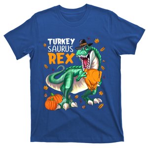 Turkey Saurus Rex Dinosaur T Rex Thanksgiving Pumpkin Gift T-Shirt