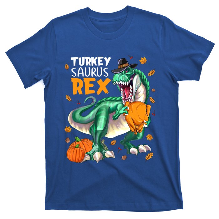 Turkey Saurus Rex Dinosaur T Rex Thanksgiving Pumpkin Gift T-Shirt